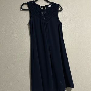 Adorable navy sleeveless dress. Size small.